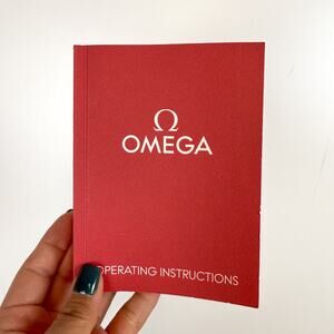 Omega Operating Instructions Watch Instructional Book Red